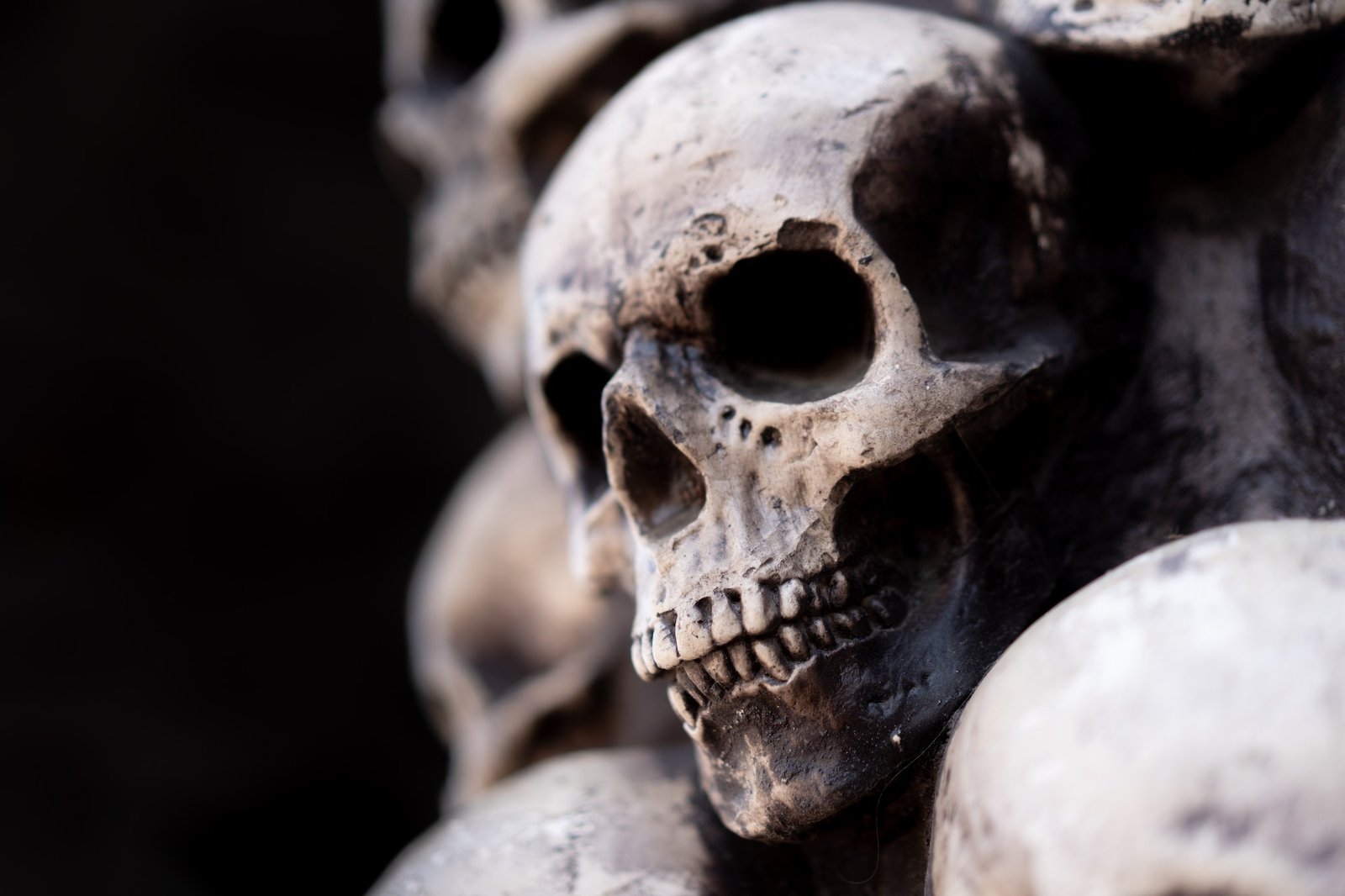 Skull Halloween Background at Kigali Genocide Memorial, Rwanda, East African Destinations - African Adventure Hotspots