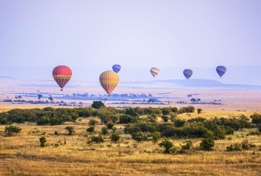Hot air balloon safari Masai Mara Kenya